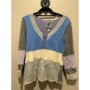 Burning torch cashmere sweater